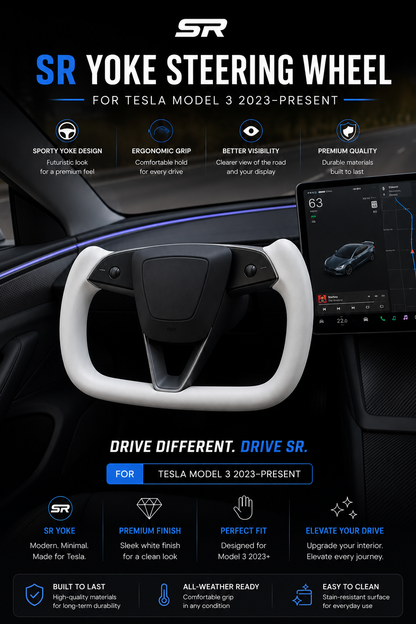 Yoke Steering Wheel for Tesla Model 3 (2023–Present)