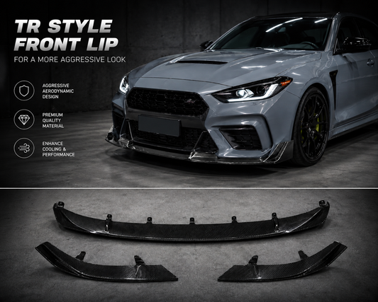 Real dry carbon fiber Front lip splitter TR Style for BMW M2 (G87)