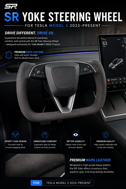 Yoke Steering Wheel for Tesla Model 3 (2023–Present)