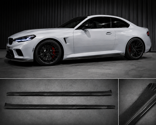 Real dry carbon fiber Side Skirts R44 Style for BMW M2 (G87)